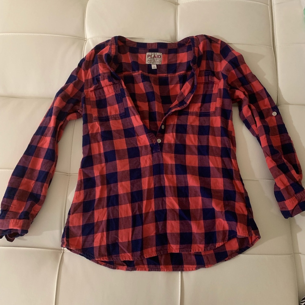 Pink and Blue Flannel